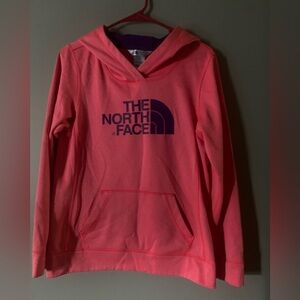 The North Face Neon Orange and Purple Hoodie